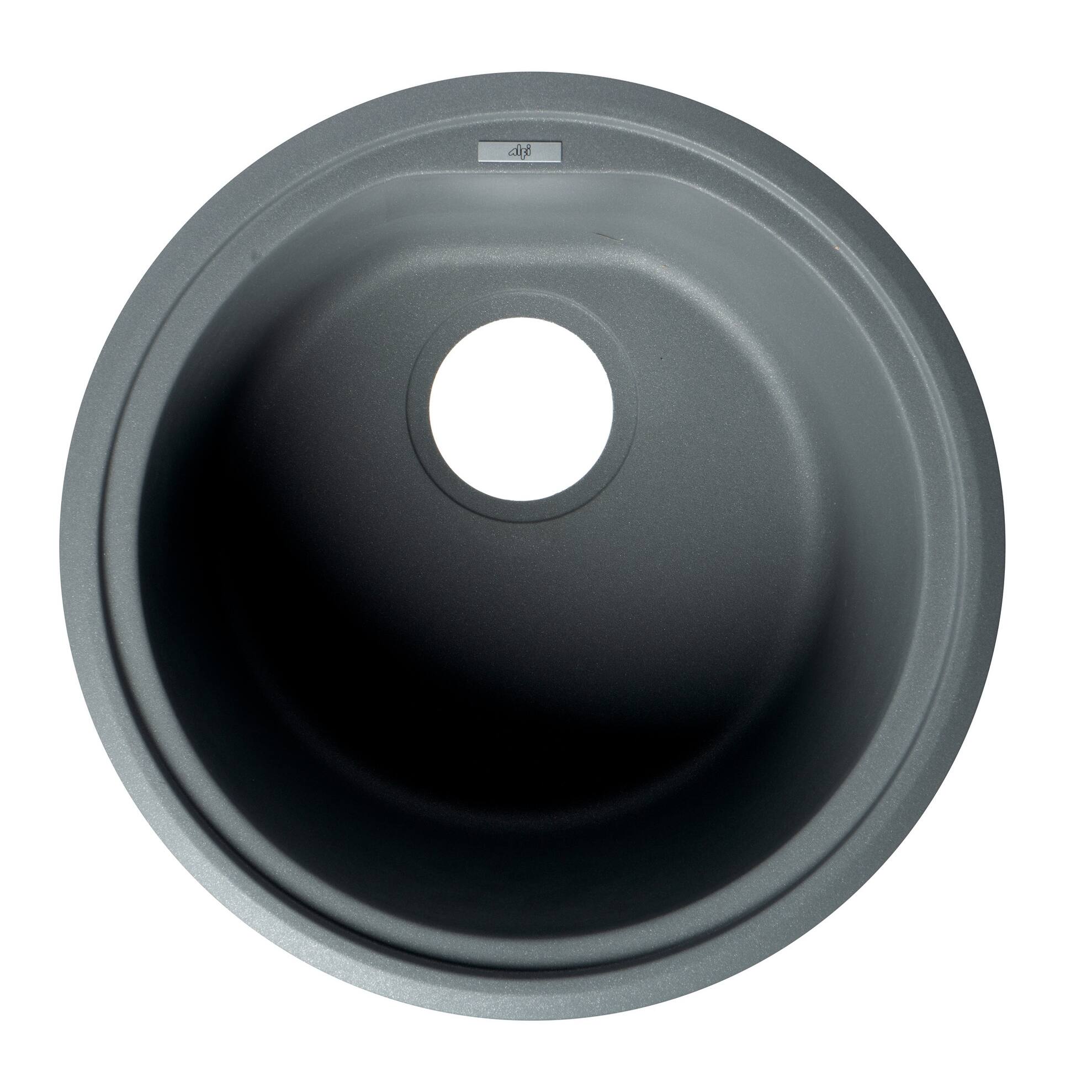 Titanium 17" Undermount Round Granite Composite Kitchen Prep Sink